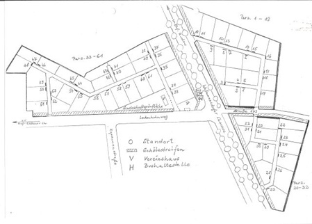 Lageplan der Kolonie